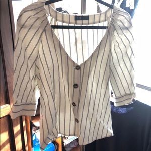 Zara Striped Blouse